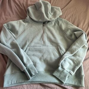 Women’s Light Blue Half-Zip Sweater